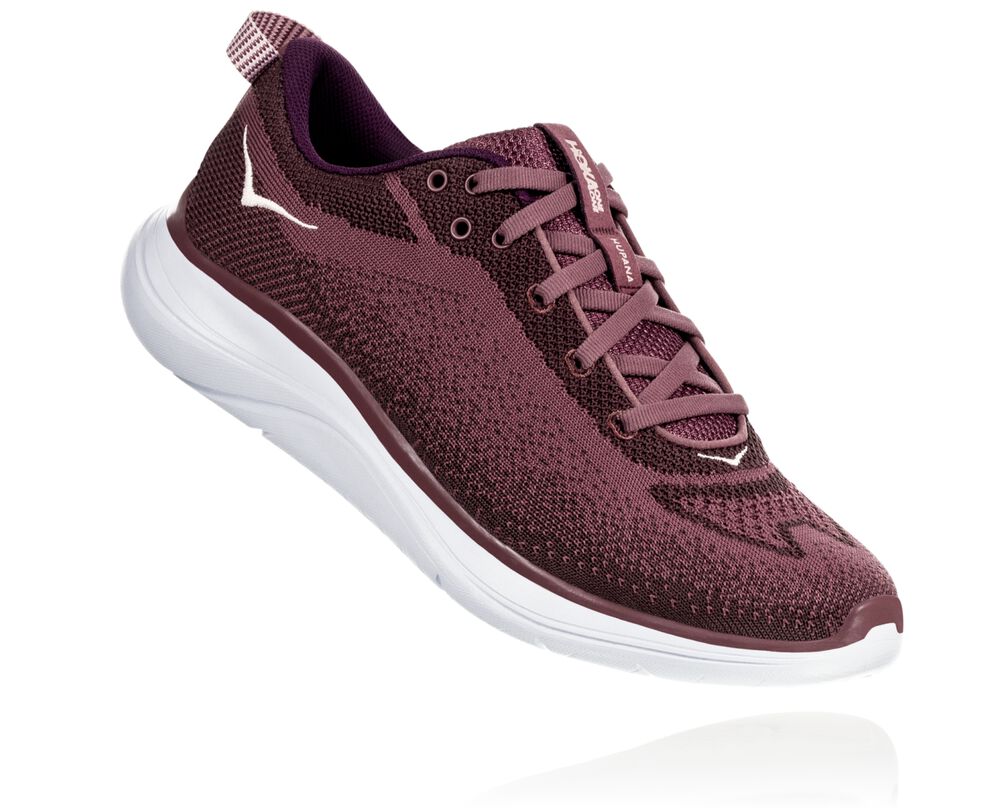 Hoka One One Hupana Flow Löparskor Dam Rosa Bruna/Vita - SE-2430675